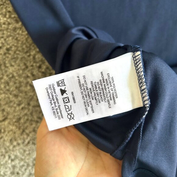 Columbia Men's Sz Large Golf Navy Polo Shirt Xavier University Logo - Picture 8 of 10